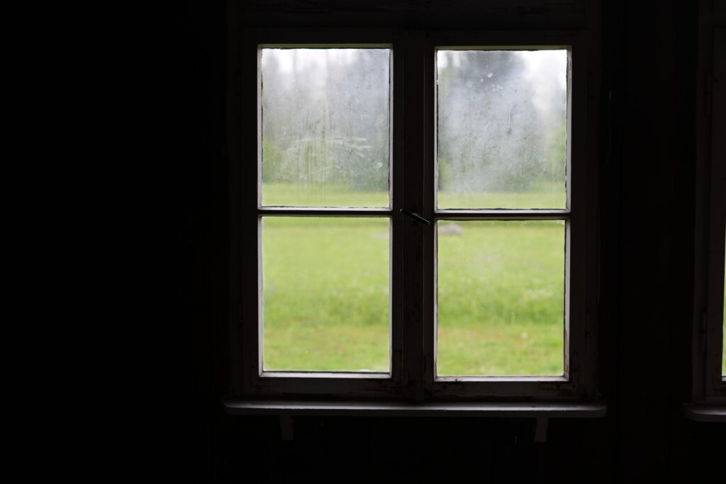 A window in a barrack, where prisoners would sleep, often in overcrowded number of 100 (the room was 30-40 square meters). Photo: The International/Alion Çaçi